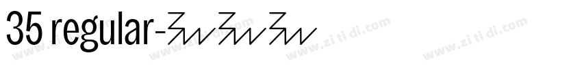 35 regular字体转换
